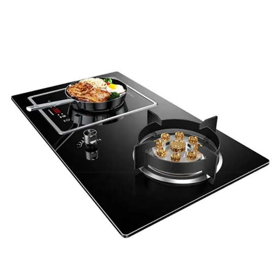 Gas stove kitchen glass top combined china smart induction gas stove electric burner gas stove for home
