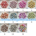 Ακρυλικό πλαστικό Tie Dye AB Swirl Round Gumball Beads Charms