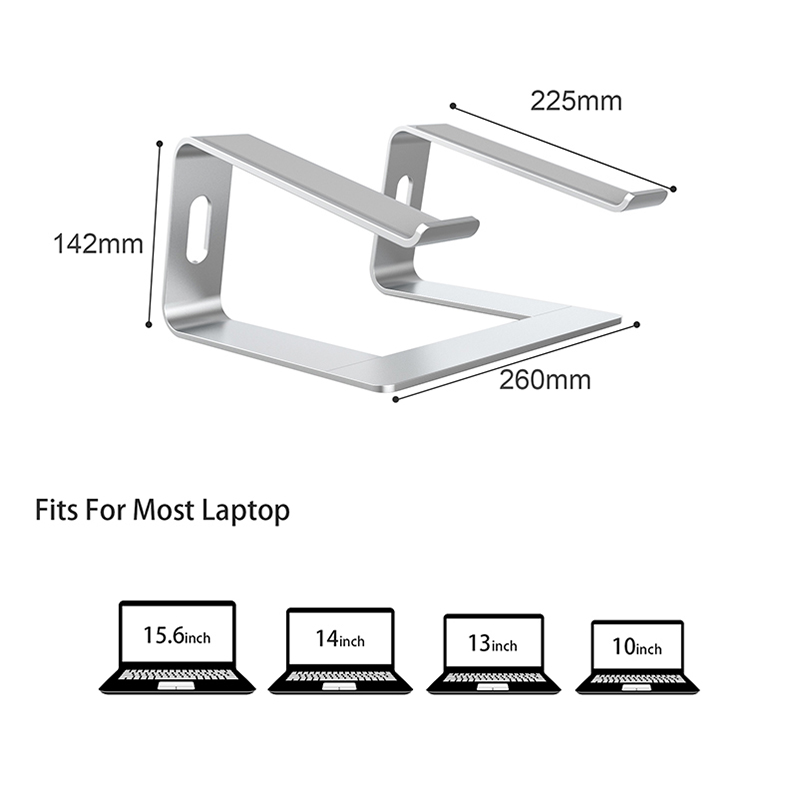 Laptop Stand, Ergonomic Laptop Riser for Desk, Metal