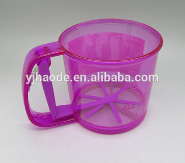 thick plastic colorful flour sifters