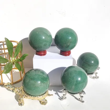 Wholesale Green Aventurine Healing Crystal Spheres