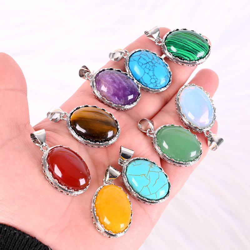 Natural Crystal Pendant Necklace