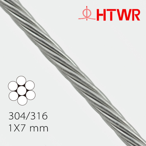 Top quality AISI304 Stainless Steel Wire Rope