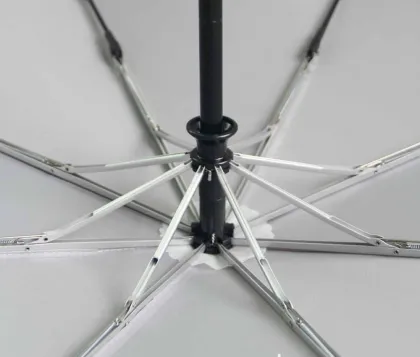 Silver automatic opening and closing umbrella