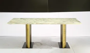 Marble Stainless Steal Dining Table Gold
