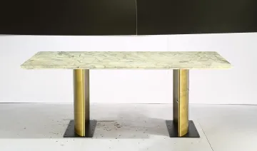 Marble Stainless Steal Dining Table Gold