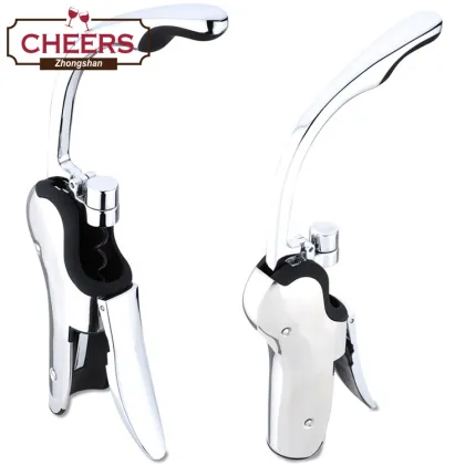 Custom Branded Brookstone Connoisseur's Compact Manual Lever Wine Opener and Corkscrew