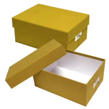 Printed Cardboard Portable Office File Folder Storage Box