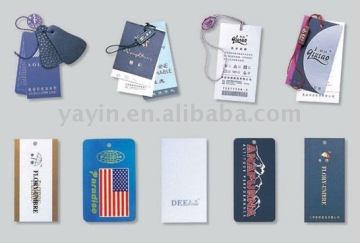 Various paper garment hangtags/jeans hangtags/bag hangtags