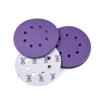 Vibratite 5 Inch 8 Holes 240 Grit Abrasive Disc for Random Orbital Sander