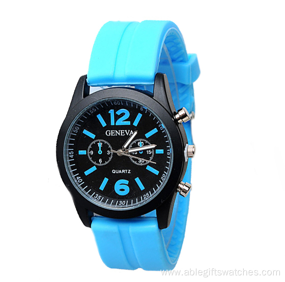 New Design Colorful Students Silicone Strap Watch