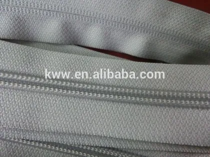 high end 5# mattress zipper long chain nylon zipper roll