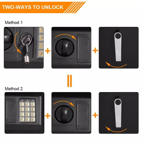 Large Electronic 5 Rifle Gun Safe Firearms