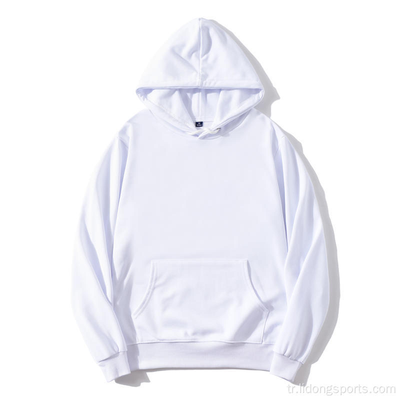 Toptan kazak özel logosu unisex hoodies sweatshirt