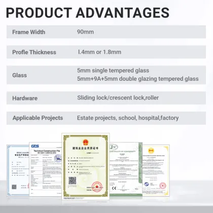 Soundproof Function Aluminum Alloy Modern Sliding Window