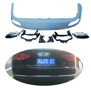W12 Style Rear Diffuser for AUDI A8 2011-2014