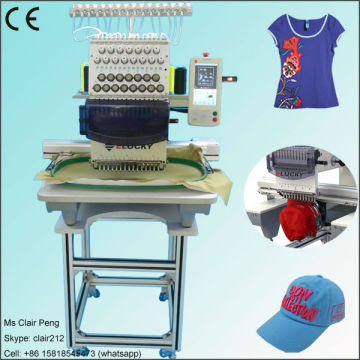 Small apparel & textile machinery for cap t-shirt and flat embroidery machine