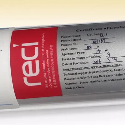 Reci Co2 Laser Tube for 75W and 90W Laser Cutting & Engraving Machines