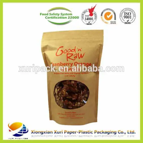 popcom bags with zipper food packaging bag