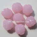 Venta al por mayor online de gelatina de perlas de acrílico rosa flor a granel