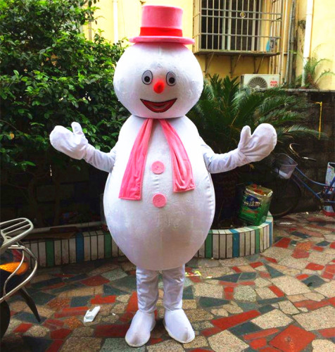 Snowman Mascot Costume High Quality xmas Party or Carnival Supply Adult Size