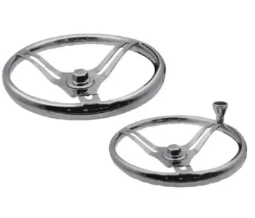 316 Marine Stainless Steel 3 Spoke 13.5 Inches Boat Steering Wheel