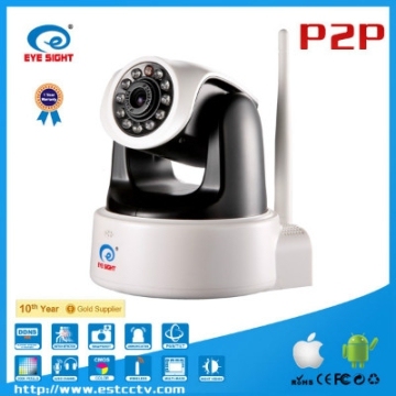 H.264 MEGAPIXEL pan tilt IP camera with Micro SD card indoor