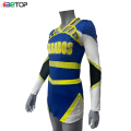 Gelbe Lycra Cheerleadering Uniformen für alle Teams