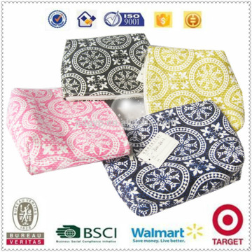 2016 New style eco-friendly colorful and High qulity paper cosmetic bag handmade paper fabric woman cosmetic bag