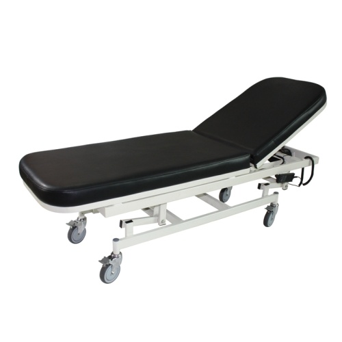 Movable medical examination bed with wheels