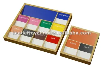 Montessori wooden baby educational toys for grammer boxes 1