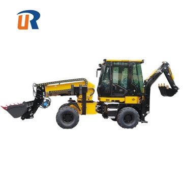 Four-wheel Drive Hydraulic Backhoe Loader for Earthmoving Machinery