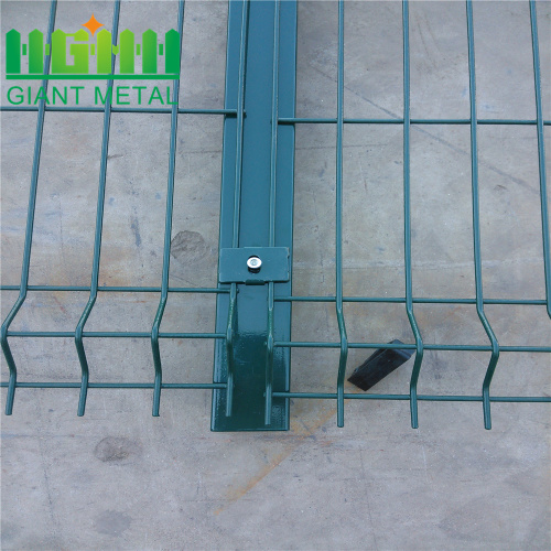 Valla de panel revestido de PVC galvanizado al aire libre