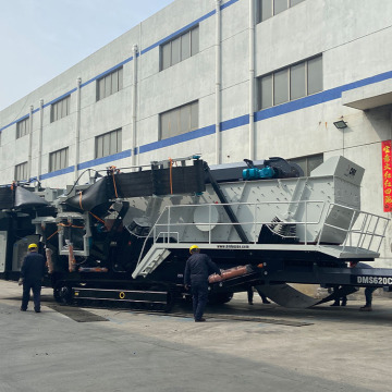 Hochwertige Quetsch- und Screening -Anlage: verfolgte mobile geneigte Screening -Station aus der Shanghai -Fabrik