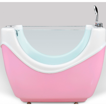 Plastic pet bath tub for dog shower