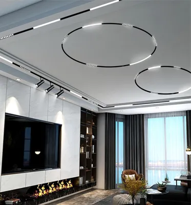 Commercial Track Spotlight 48V Recessed Cob LED Magnetic Track Light