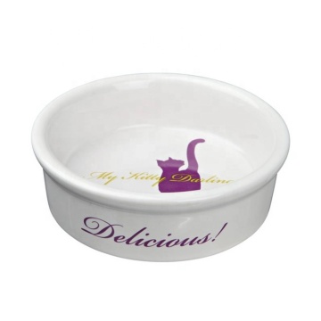 Ceramic Pet Water Feeder Sublimation Cat Bowl Dog Food Bowl