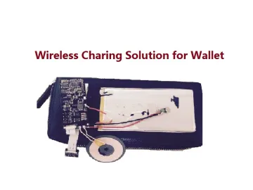 Wireless Charging Electric Wallet with 5000mAh Power Bank