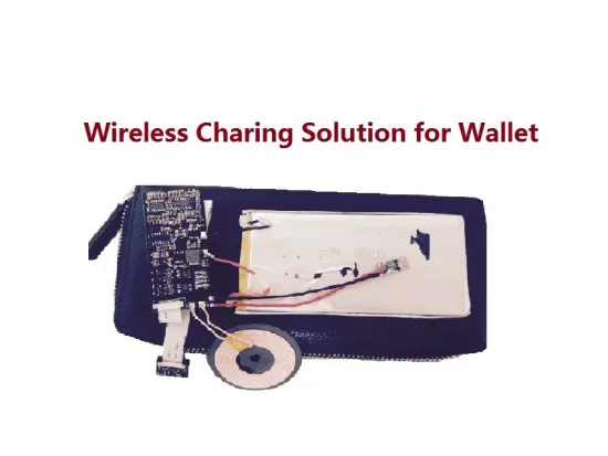 Wireless Charging Electric Wallet with 5000mAh Power Bank