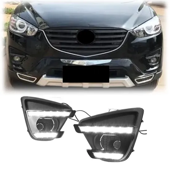 Gobison LED Fog Lamps with Daytime Running and Turn Signal Lights for Mazda CX-5/CX5 2012-2016