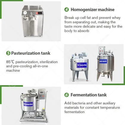 Fresh Cow Milk Processing Plant: Cheese, Yogurt, Butter Production Equipment