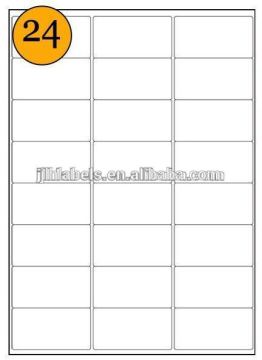 A4 laser labels, 24 Labels per A4 sheet., ,L7159--64mm x 33.8mm