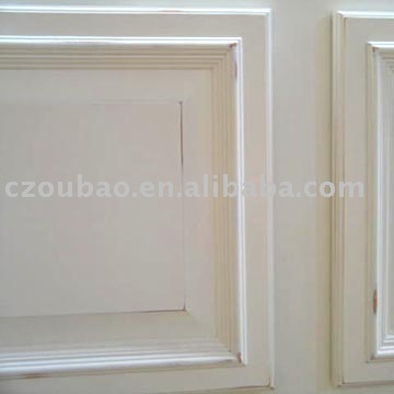 frame white glazing solid wood cabinet