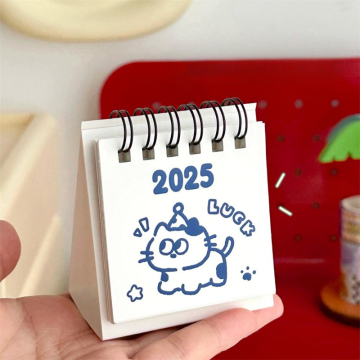 Kawaii Cartoon Bear Desktop Calendar 2025 - 4 Styles