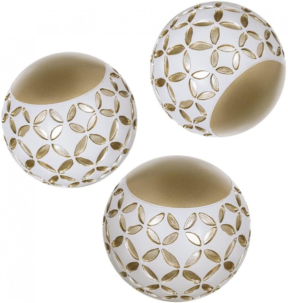 Diamond Lattice Decorative Orbs for Bowls and Vases