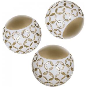Kaseler ve vazolar için elmas kafes dekoratif küreler