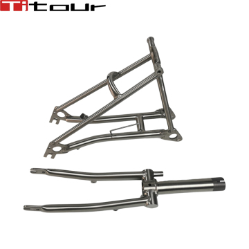 Garpu Titanium Depan &amp; Belakang untuk Brompton 16 "