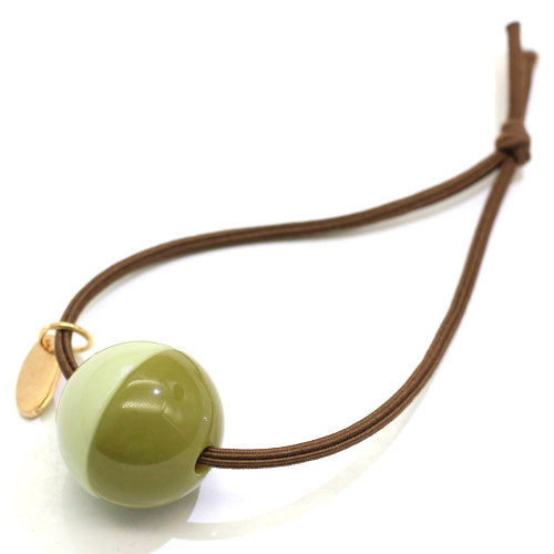 Neue Produkte Harz Perlen Pferdeschwanzhalter Elastische runde Perlen Haargummiband Seil Ringe für Frauen für mehrere Funktionen