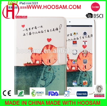 lovely cartoon cover case for ipad mini