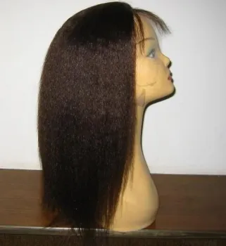 Kinky Straight Brazilian Human Hair Lace Wig